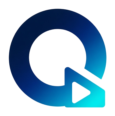 Q Streaming LLC logo — Q with play-button tail